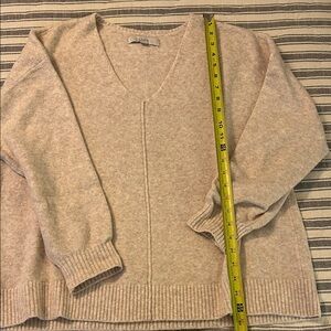 LOFT Beige V-Neck Sweater